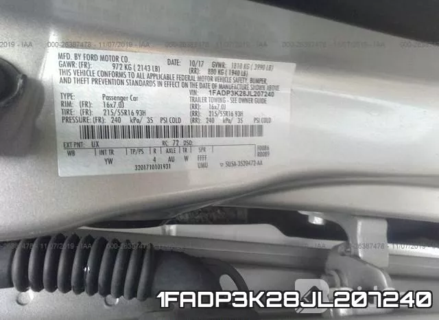 1FADP3K28JL207240 фото 10