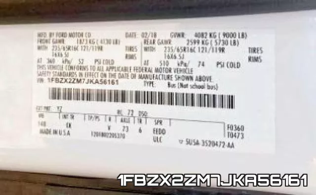 1FBZX2ZM7JKA56161 фото 2