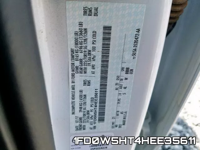 1FD0W5HT4HEE35611 фото 2
