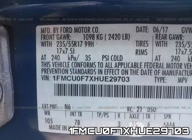 1FMCU0F7XHUE29703 фото 10