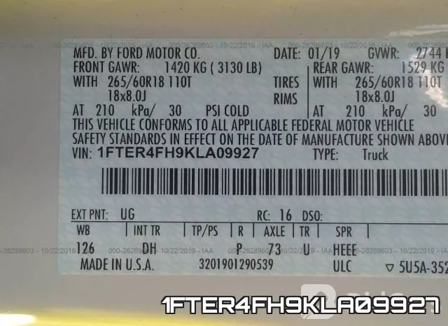 1FTER4FH9KLA09927 фото 10