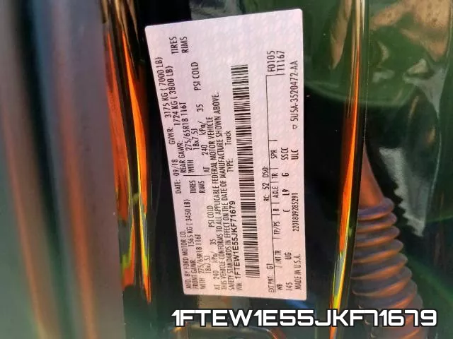 1FTEW1E55JKF71679 фото 2