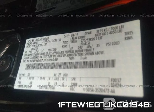 1FTEW1EG7JKC01948 фото 10