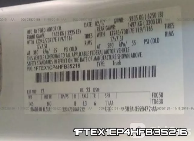 1FTEX1CP4HFB35216 фото 8