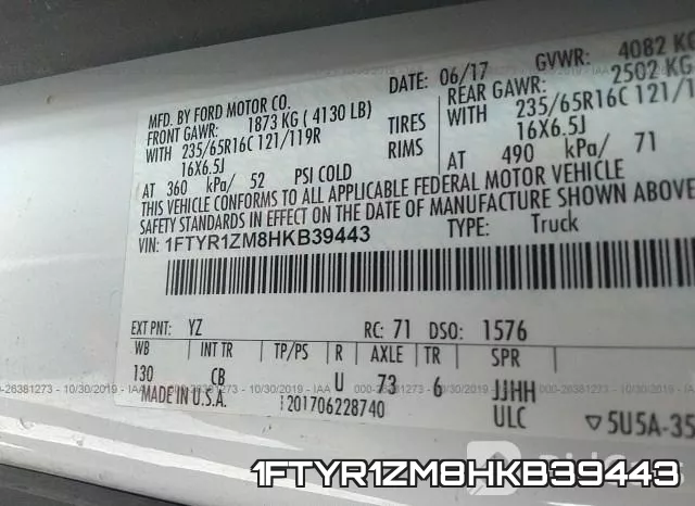 1FTYR1ZM8HKB39443 фото 10