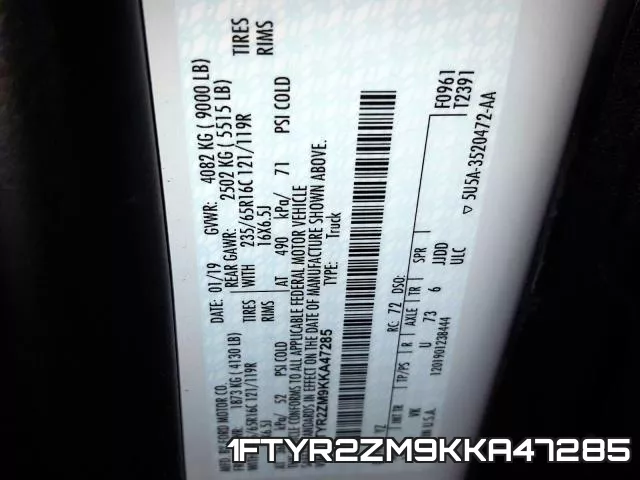 1FTYR2ZM9KKA47285 фото 2