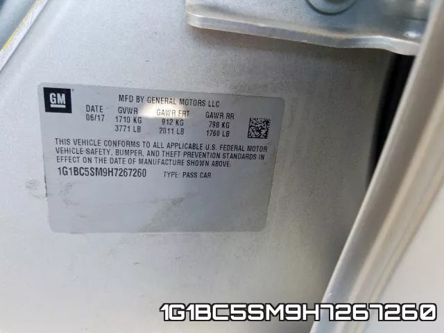 1G1BC5SM9H7267260 фото 2