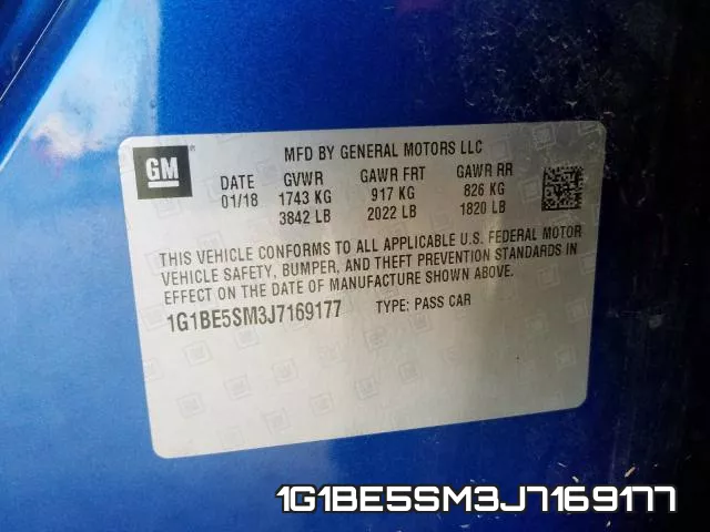 1G1BE5SM3J7169177 фото 2