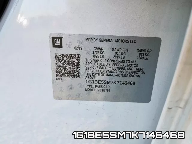 1G1BE5SM7K7146468 фото 2