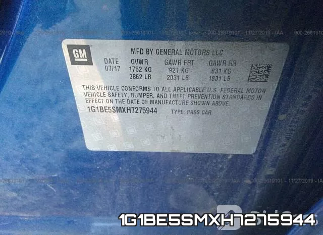 1G1BE5SMXH7275944 фото 10