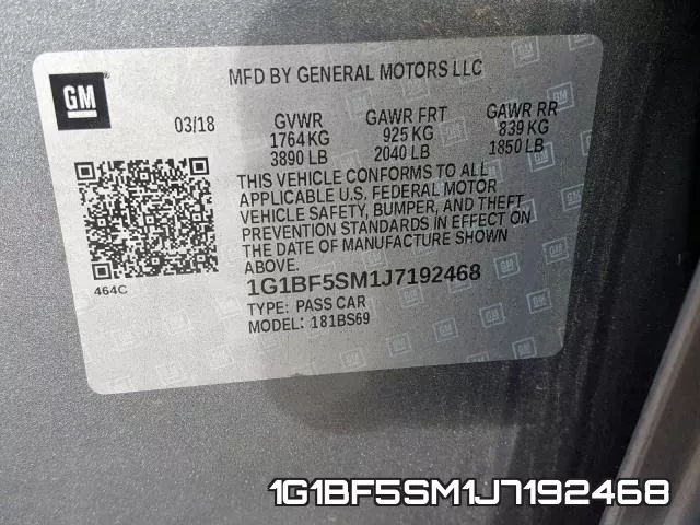 1G1BF5SM1J7192468 фото 2