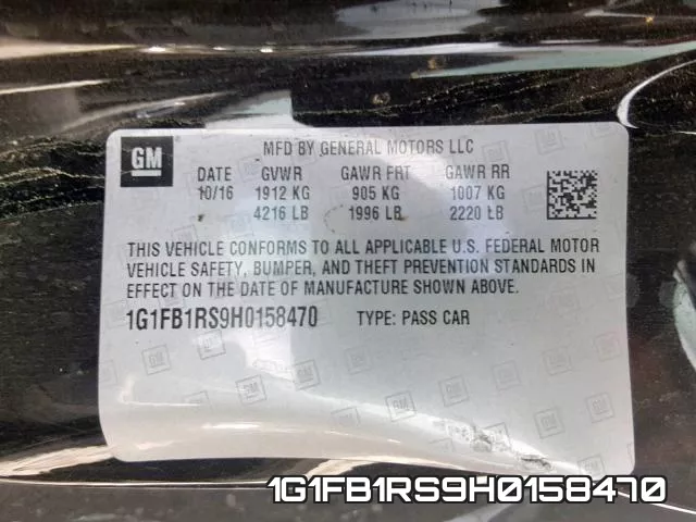 1G1FB1RS9H0158470 фото 2