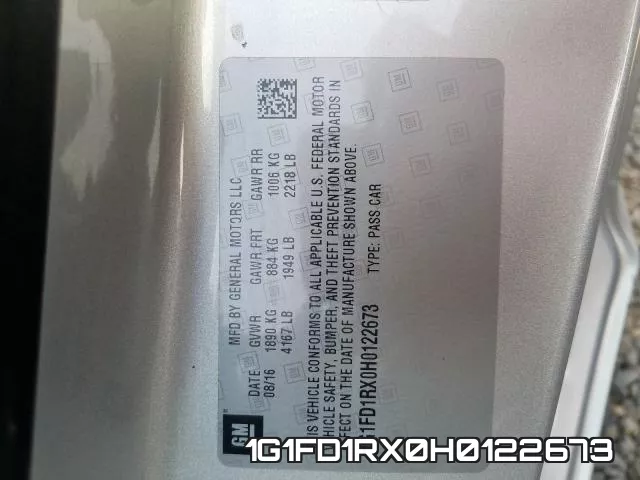 1G1FD1RX0H0122673 фото 2