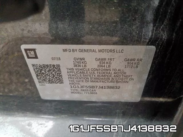 1G1JF5SB7J4138832 фото 2