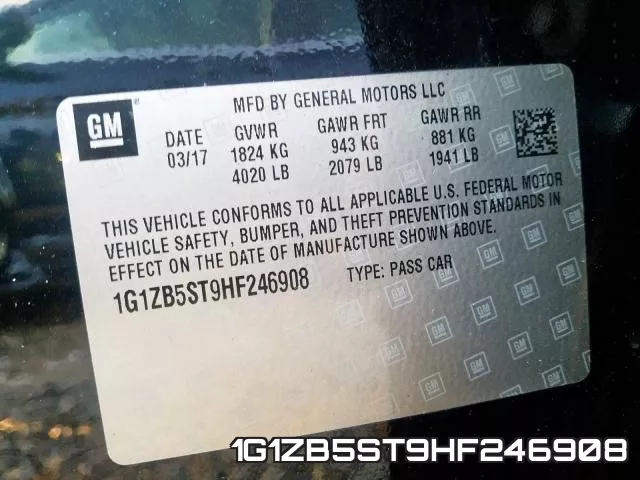 1G1ZB5ST9HF246908 фото 2