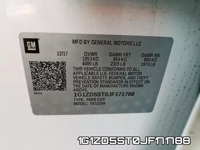 1G1ZD5ST0JF171788 фото 2