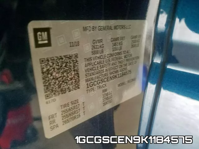 1GCGSCEN9K1184575 фото 2