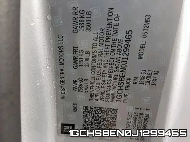 1GCHSBEN0J1299465 фото 2