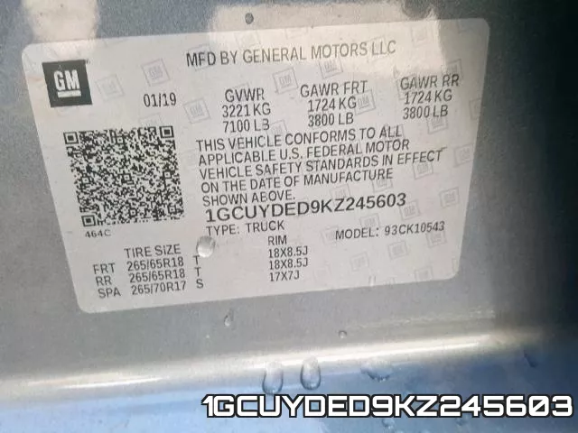 1GCUYDED9KZ245603 фото 2
