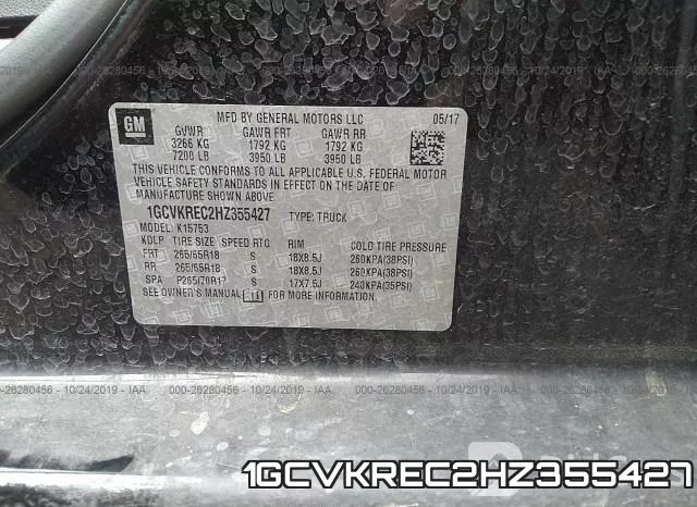 1GCVKREC2HZ355427 фото 10