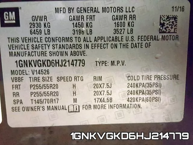 1GNKVGKD6HJ214779 фото 2
