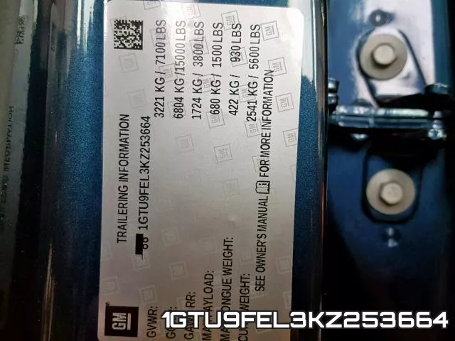 1GTU9FEL3KZ253664 фото 2