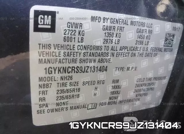 1GYKNCRS9JZ131404 фото 10