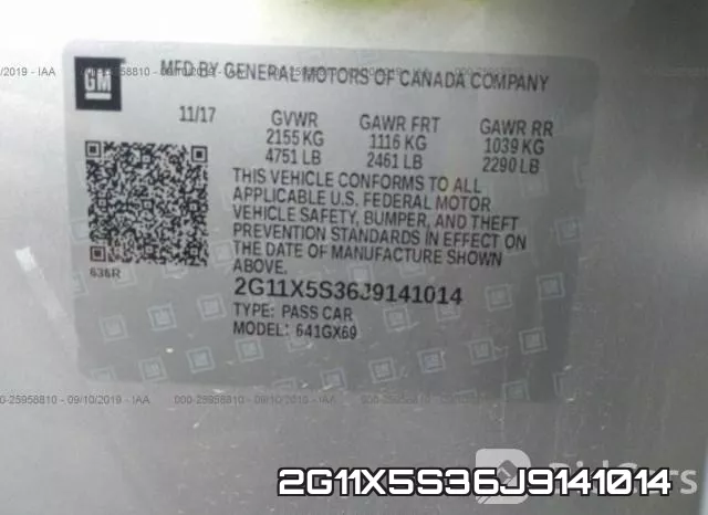 2G11X5S36J9141014 фото 10