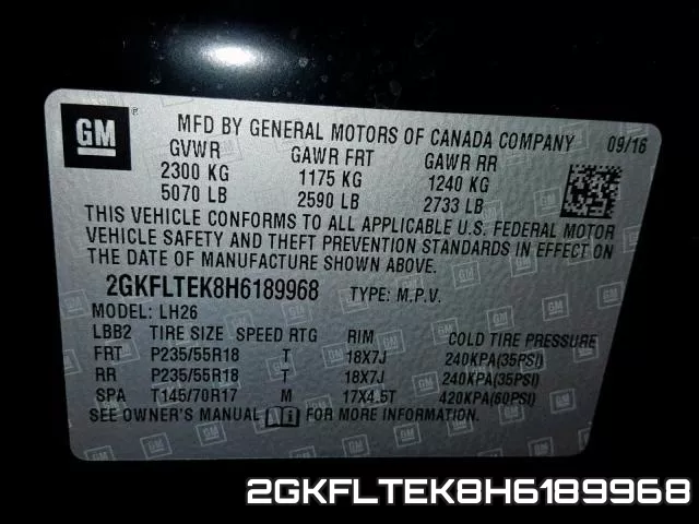 2GKFLTEK8H6189968 фото 2
