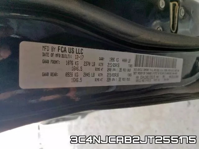 3C4NJCAB2JT255175 фото 2