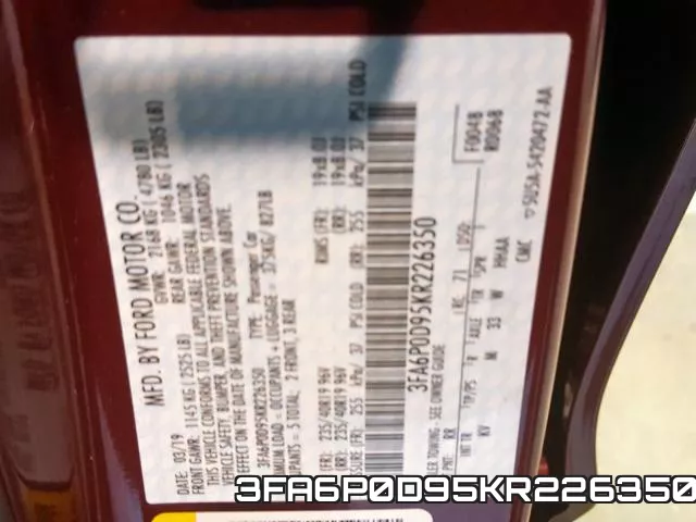 3FA6P0D95KR226350 фото 2