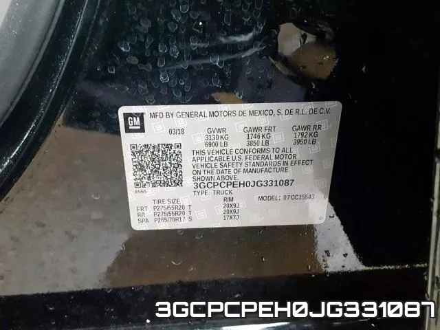 3GCPCPEH0JG331087 фото 2