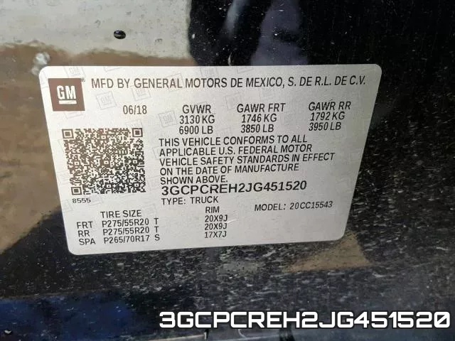 3GCPCREH2JG451520 фото 2