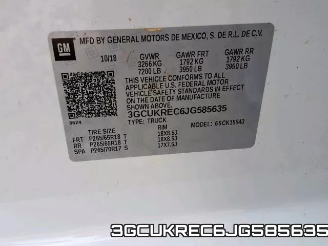 3GCUKREC6JG585635 фото 2