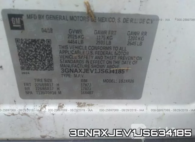 3GNAXJEV1JS634185 фото 10