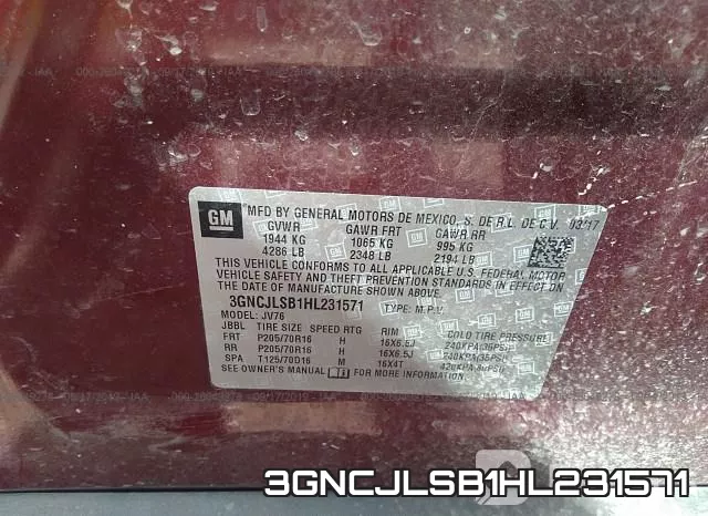 3GNCJLSB1HL231571 фото 10