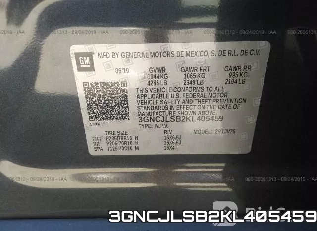 3GNCJLSB2KL405459 фото 10