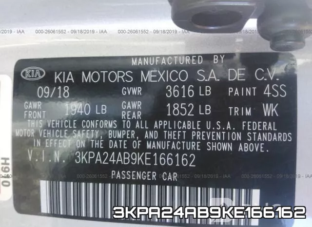 3KPA24AB9KE166162 фото 9