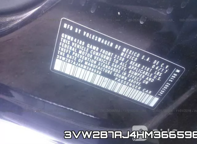 3VW2B7AJ4HM366598 фото 10