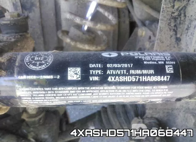 4XASHD571HA068447 фото 2