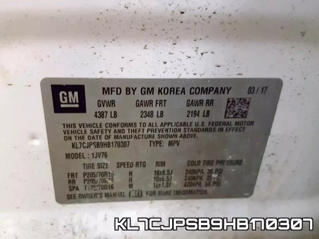 KL7CJPSB9HB170307 фото 2
