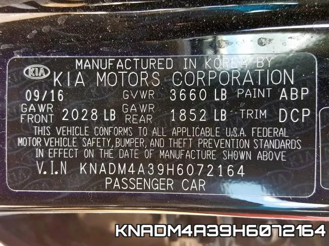 KNADM4A39H6072164 фото 2