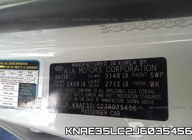 KNAE35LC2J6035456 фото 5