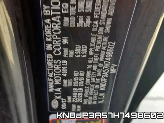 KNDJP3A57H7498602 фото 2