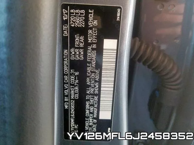 YV126MFL6J2458352 фото 2