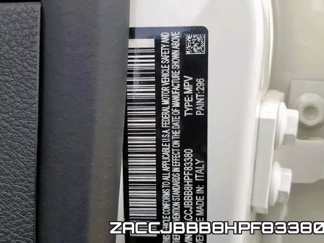 ZACCJBBB8HPF83380 фото 2