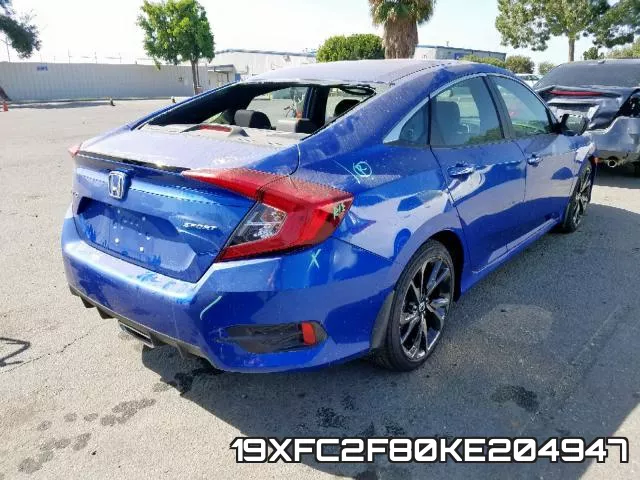 19XFC2F80KE204947 фото 5