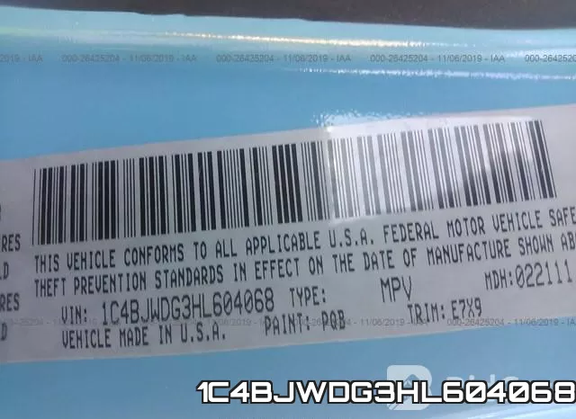 1C4BJWDG3HL604068 фото 10