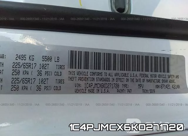 1C4PJMCX6KD271720 фото 10