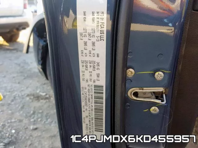1C4PJMDX6KD455957 фото 2
